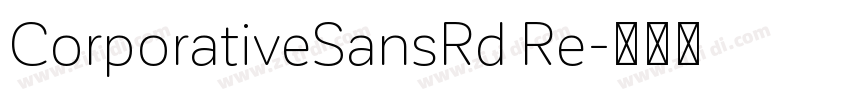 CorporativeSansRd Re字体转换